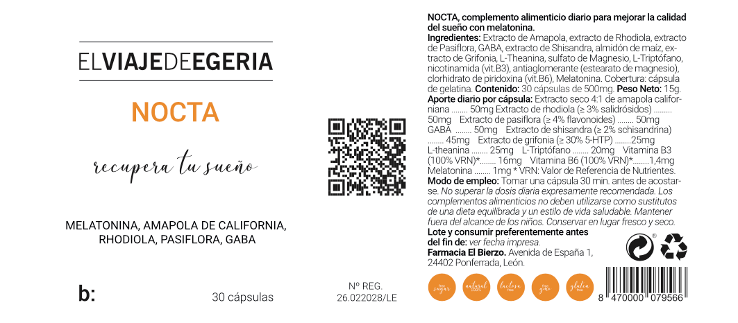 ELVIAJEDEEGERIA NOCTA 30 CAPSULAS